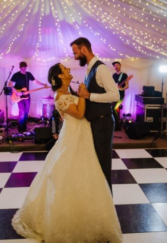 Marquee dancefloor wedding dance Ardington House