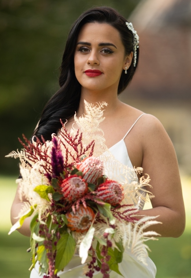 Brides hair and makeup