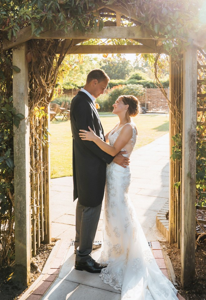 Golden Hour Wedding Couple