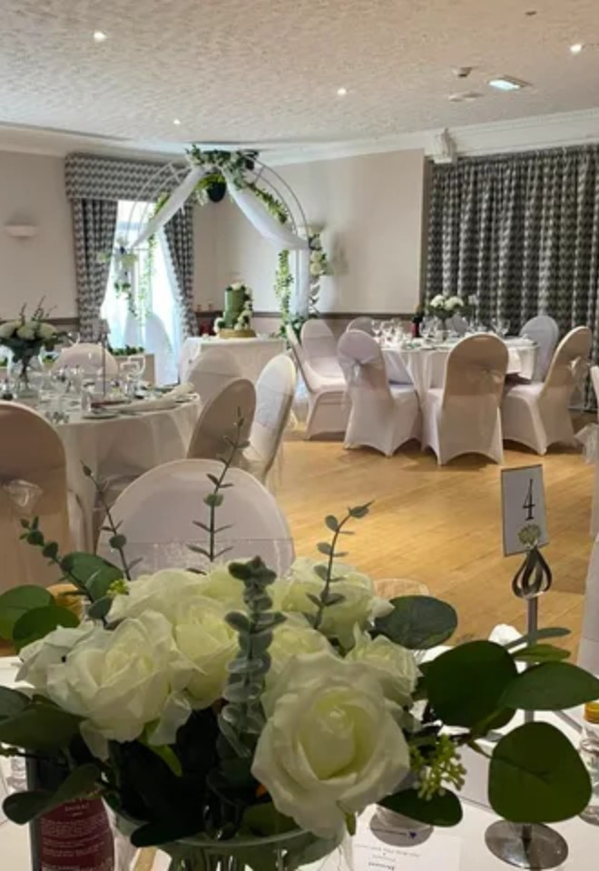 wedding ballroom set up