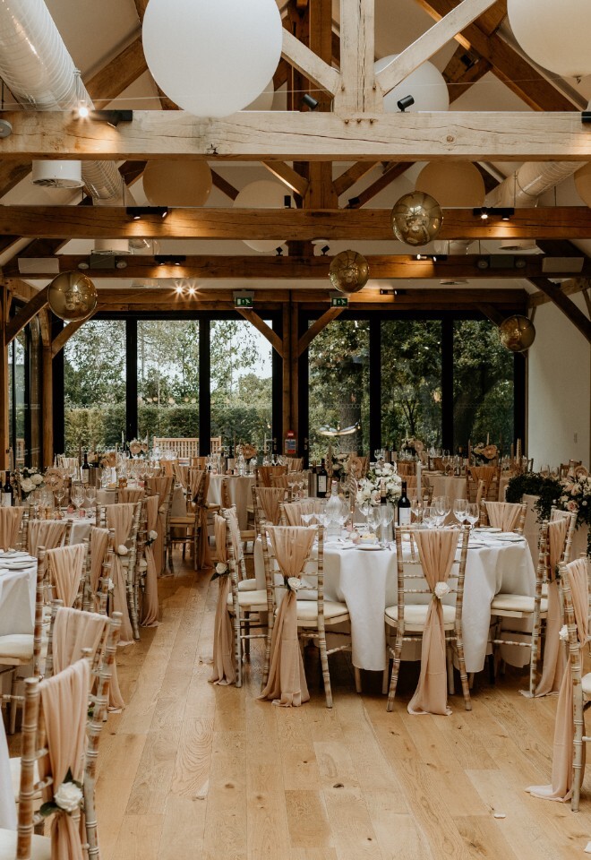Main events space set for a wedding breakfast