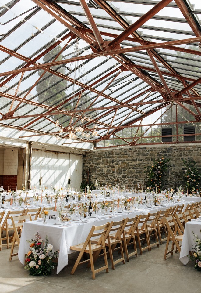 The stables wedding day