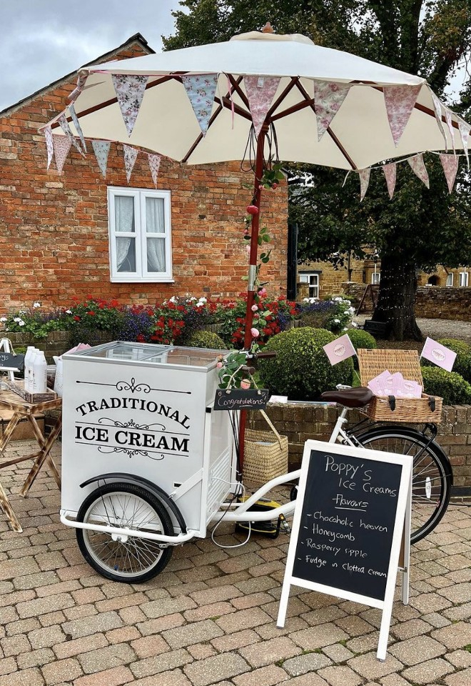 Ice Cream Trike wedding catering