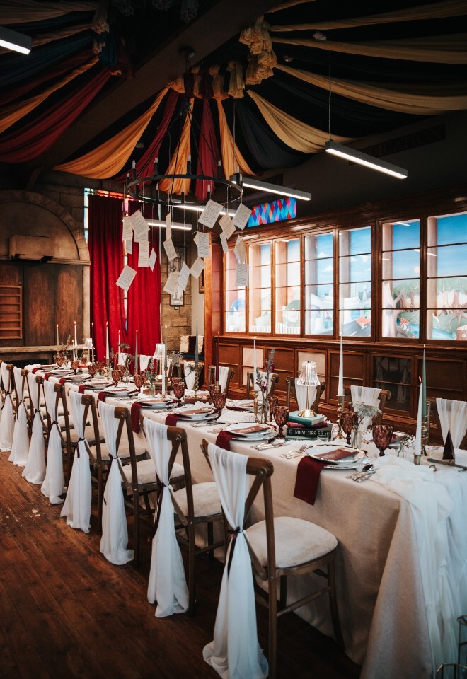 Magic Common Room Book Themed Styled Wedding Table