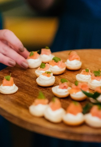 Mini Bagel, Smoked Salmon, Cream Cheese