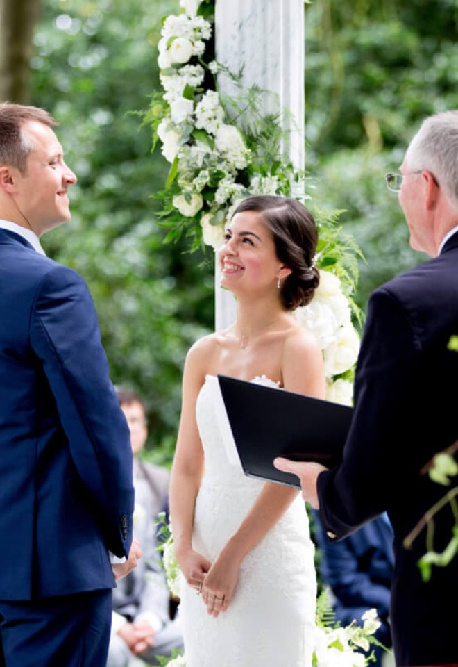 Bride and Groom with Civil Ceremonies Essex