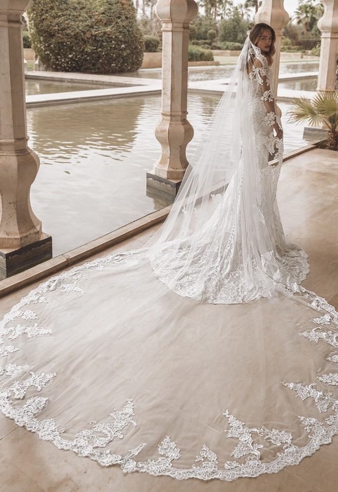 Cathedral veil available to order to match your dress at Little London Brides