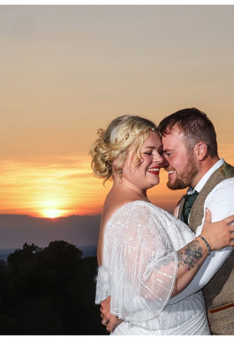 sunset at Shrigley hall