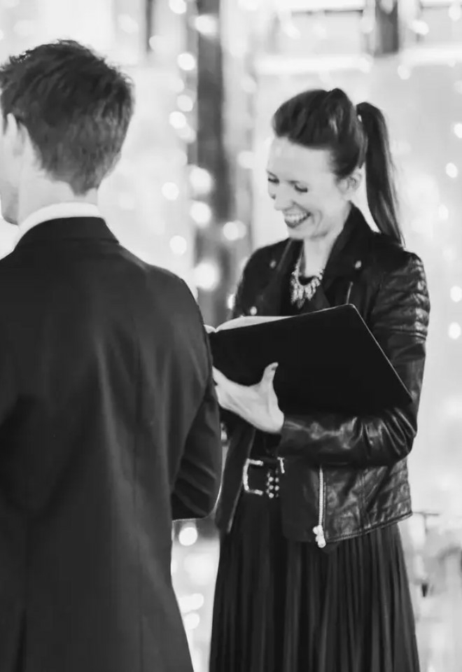 Celebrancy by Gabrielle performing a celebrant led wedding for a couple