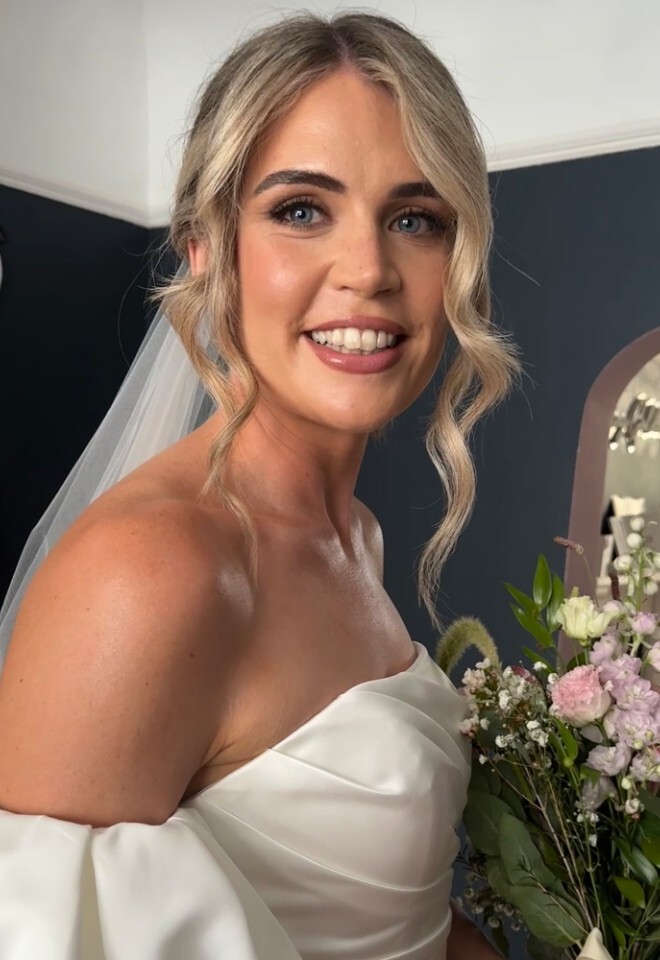 bride and her bouquet