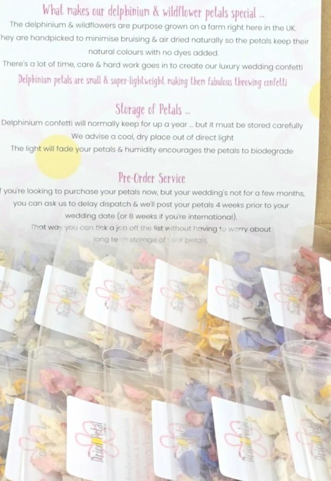 Sample pack available from The Dried Petal Company