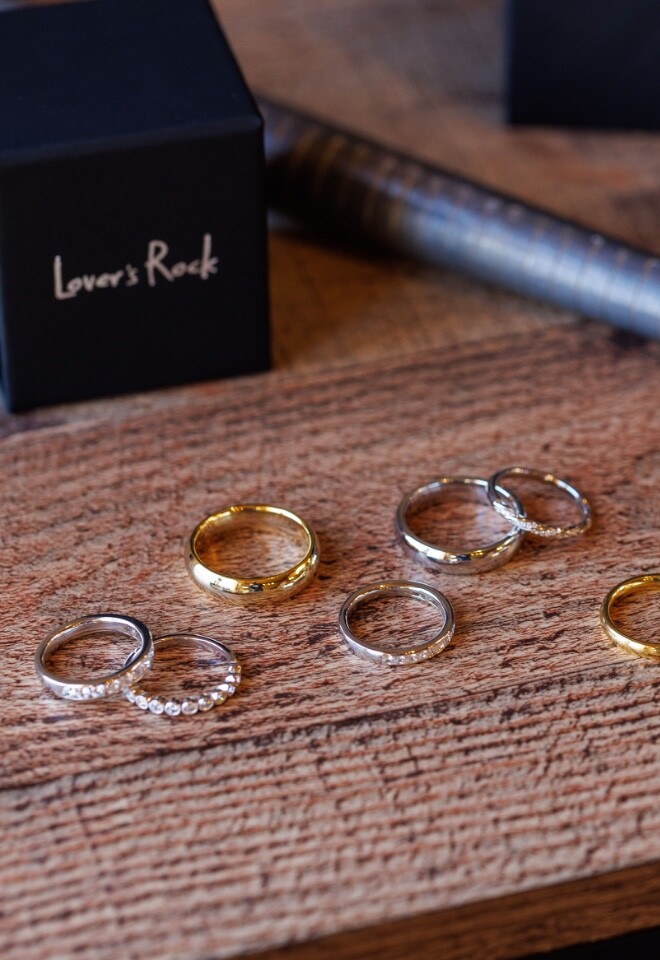A selection of wedding rings