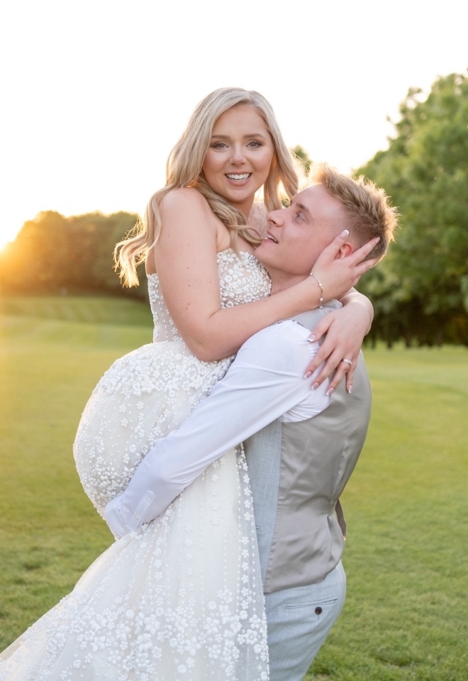 A bride and groom at Sandford Springs