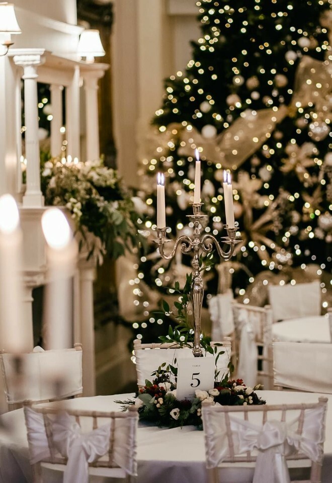 christmas ballroom wedding