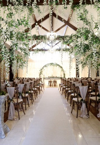 Wedding ceremony at Stirk House