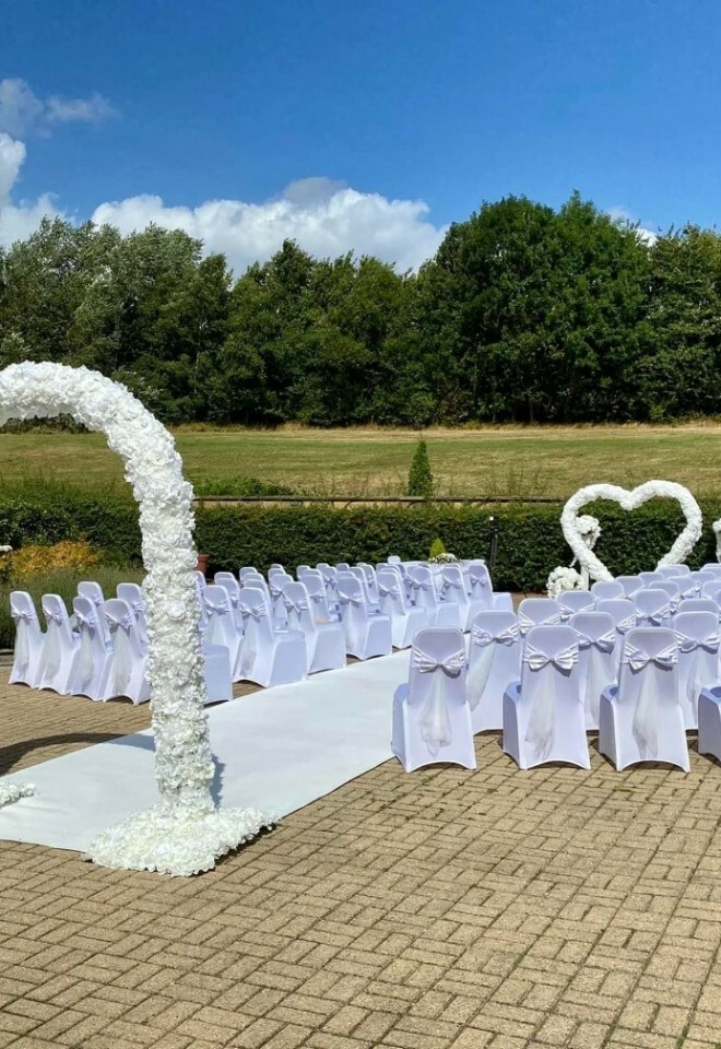 Outdoor ceremony in Clifton, Brighouse