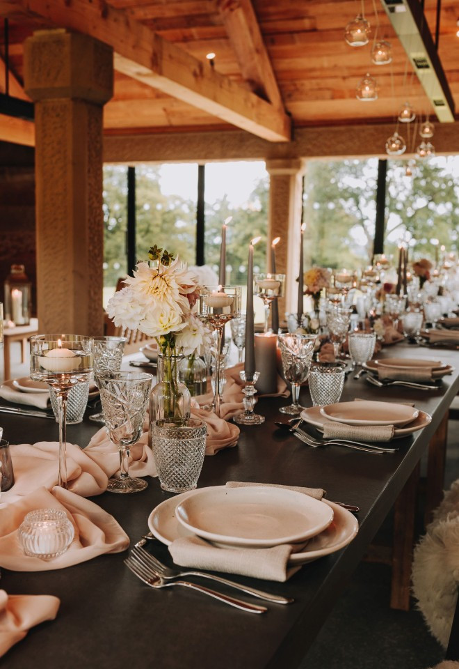 Deer House Wedding Breakfast Table Decoration