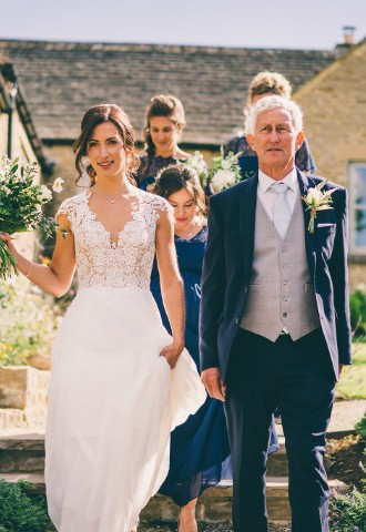 Heading to the wedding ceremony