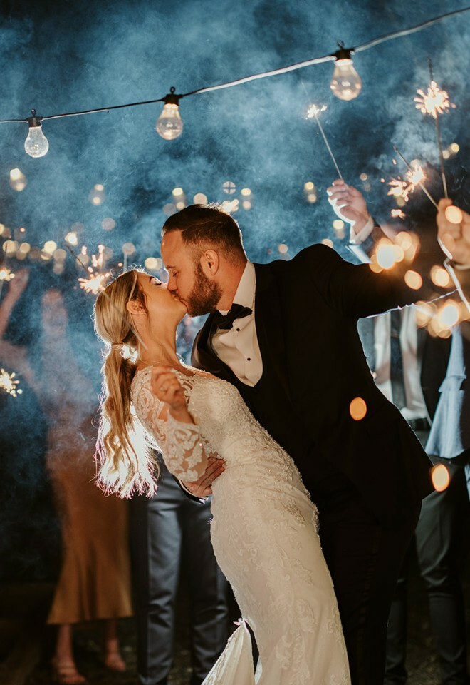 Sparkler exit at Edenwood Place