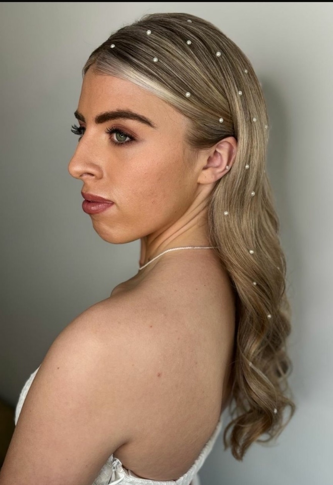 Brides hair and makeup