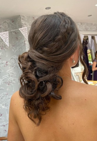 Wedding hair updo