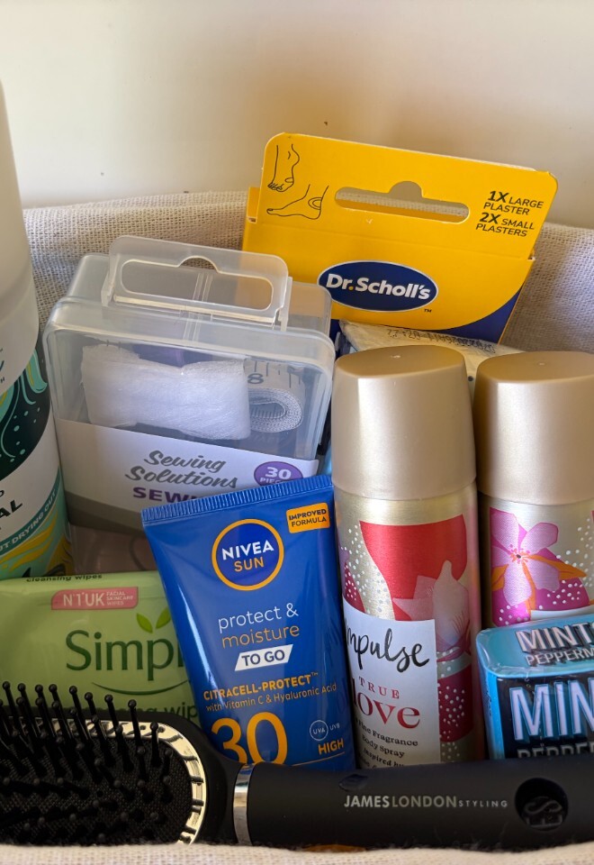 Womens toiletries, guest care package, mobile toilet hire Willow and Oak Events Oxfordshire