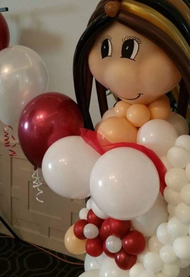 Balloon Bride and Groom - Milton Hill House