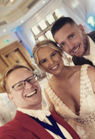 South Lodge wedding Toastmaster Dan