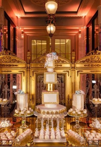 Luxury wedding cake designer London