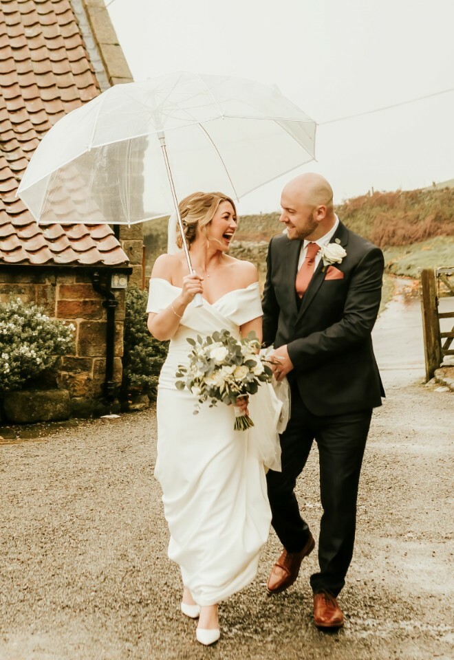 Couple in the rain