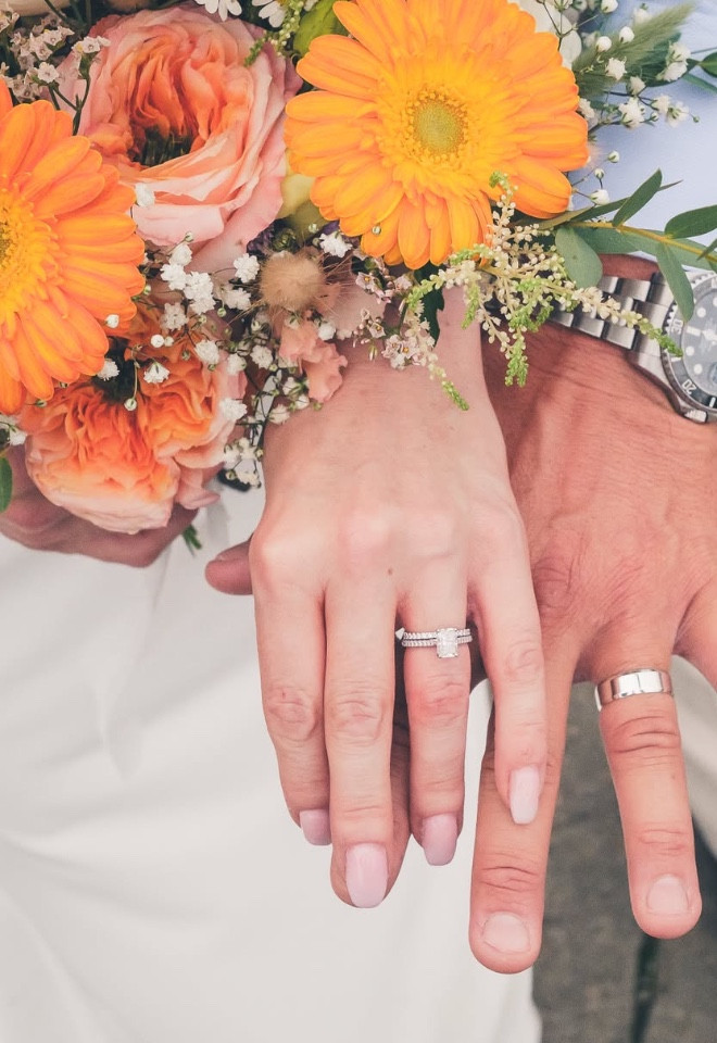 Close Up Wedding Florals