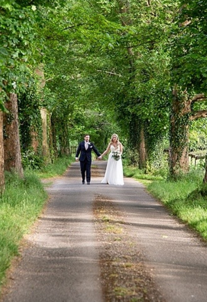 Couple on driveway