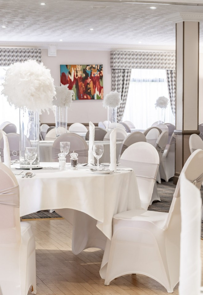 wedding ballroom set up