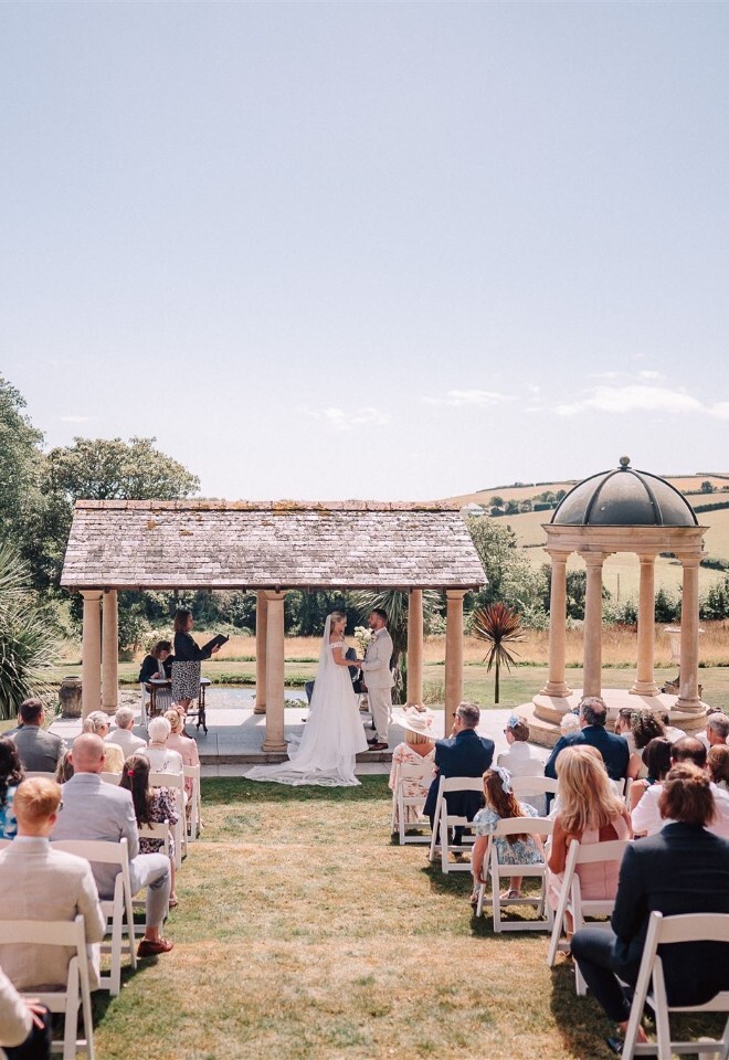 tredudwell Manor outdoor wedding venue in Cornwall