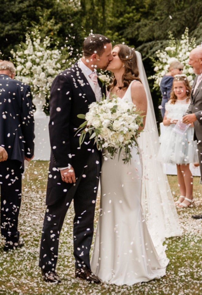 Gorse Hill, Outdoor Ceremony Confetti Celebration 