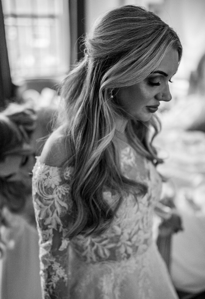 Bride getting ready 