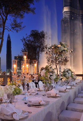 palace downtown viewing deck at dusk