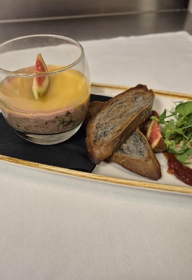 Fois Grai Weddding starter at Holiday Inn Reading-South