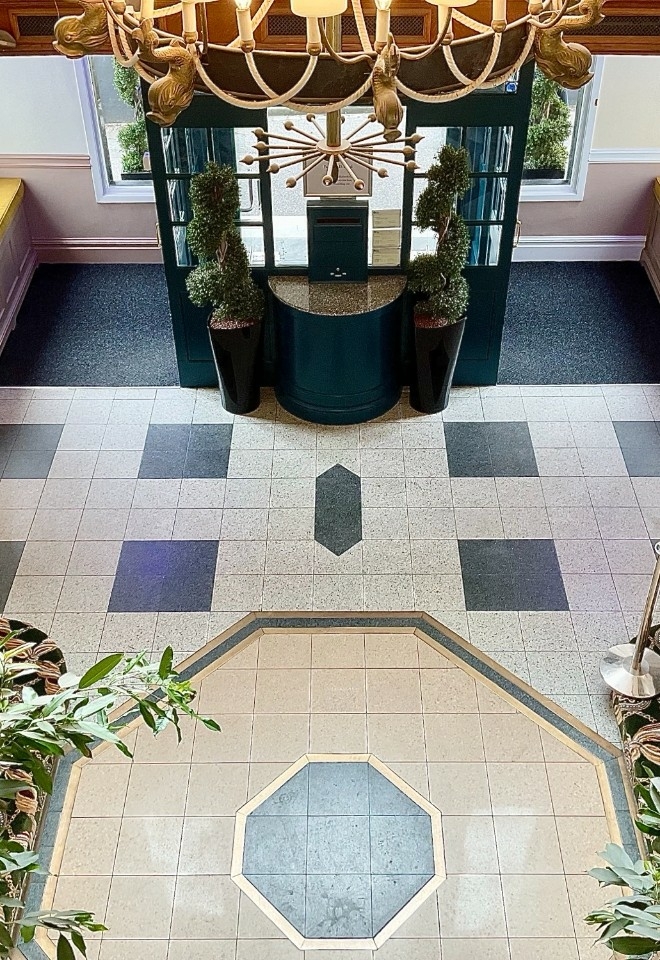 The Royal Bath Hotel Reception (Bournemouth). With a large chandelier, and sweeping staircases, this spot will be perfect for your wedding photographer to snap some timeless shots. 