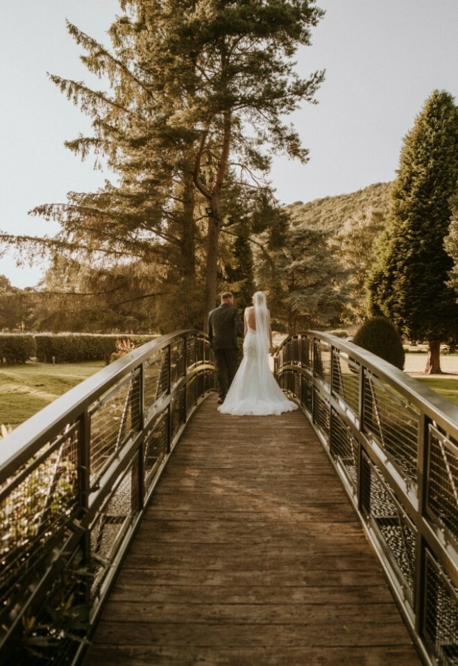 Couple on the bridge
