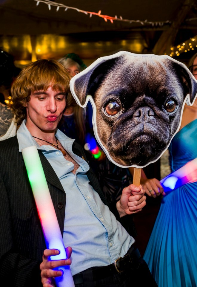 Epic dance floor pug