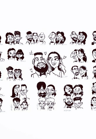 Caricature Wedding Entertainment by Alan Simpson Ink