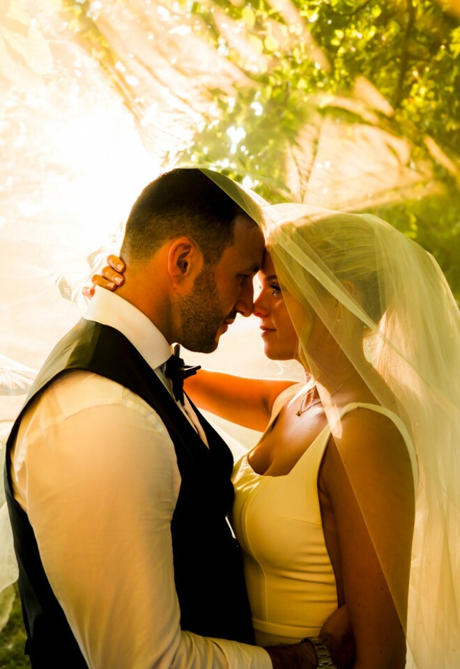 Notley Abbey sunset portrait