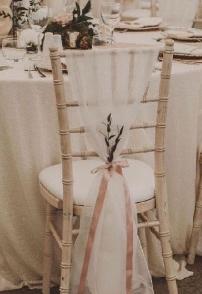 Vertical Drape Chair Decor