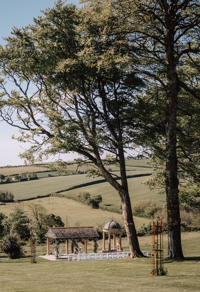 Outdoor weddings at Tredudwell Manor in Cornwall