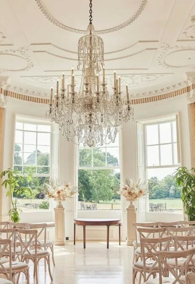 Ceremony in the Rockbeare Manor Dining Room