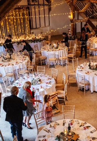 Fitzleroi Barn - wedding breakfast layout