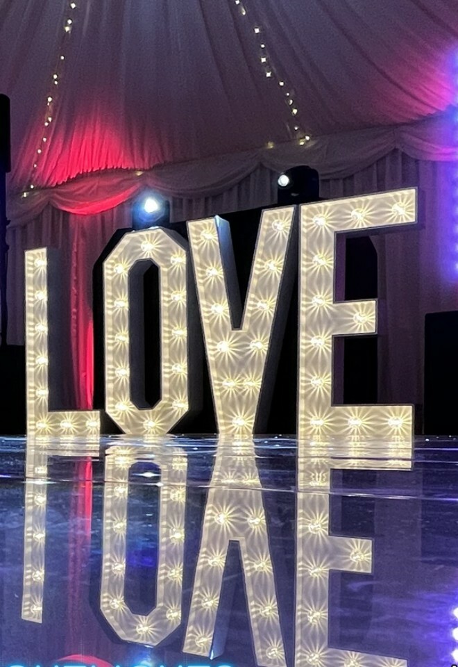 LOVE Letters DJ Uplighting