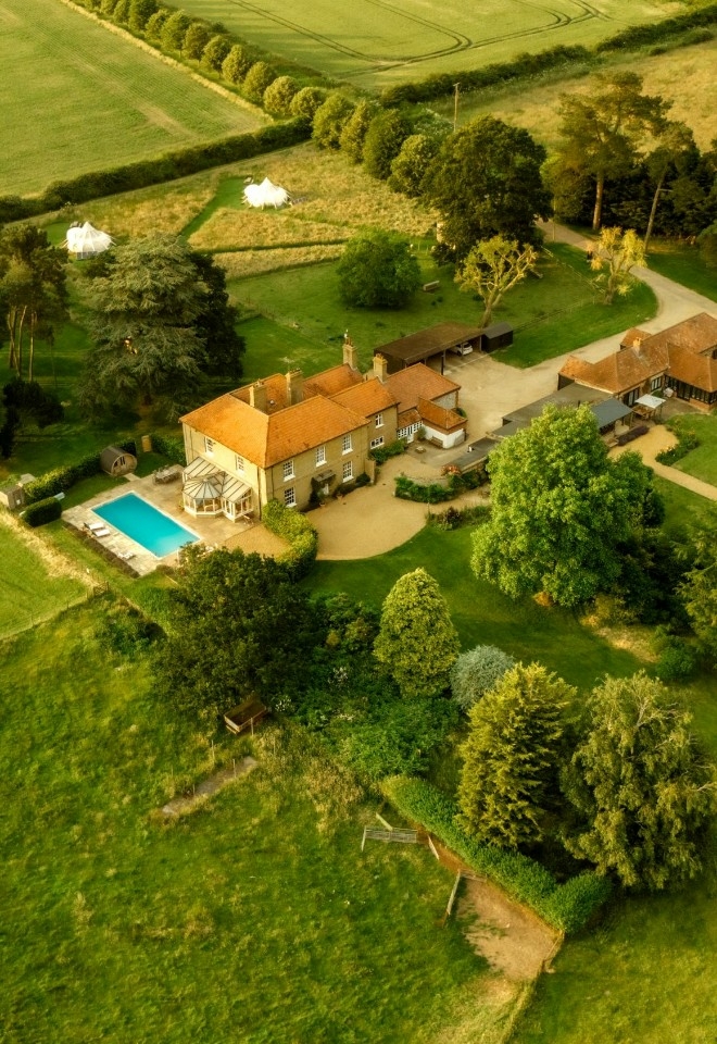 Godwick Hall from the sky