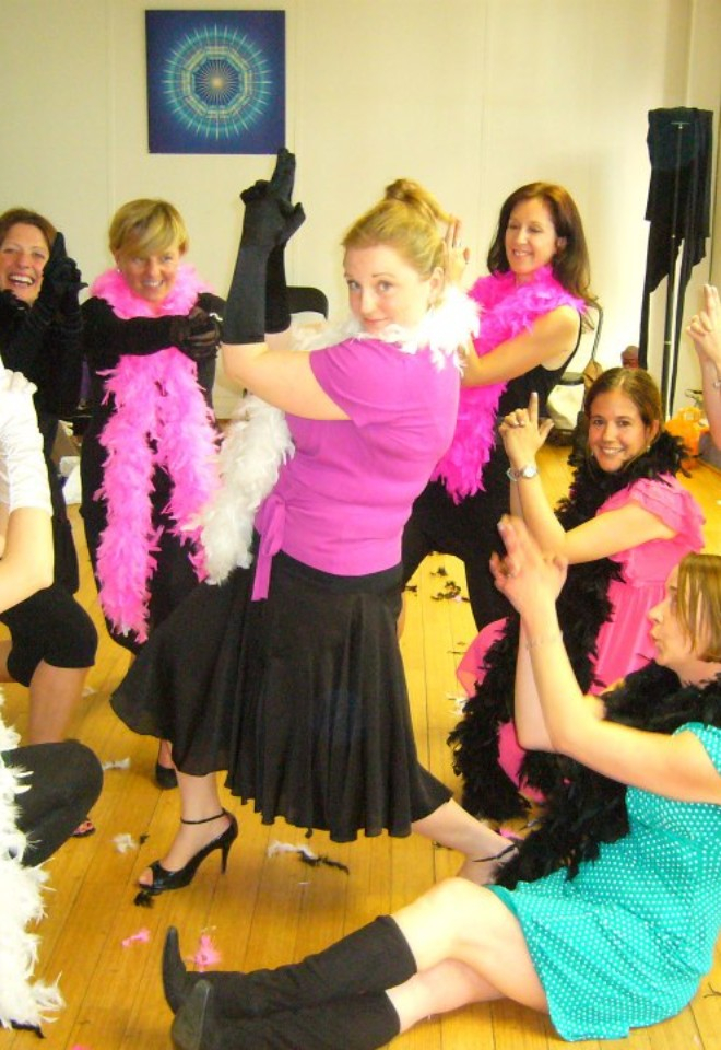 Burlesque hen dance party
